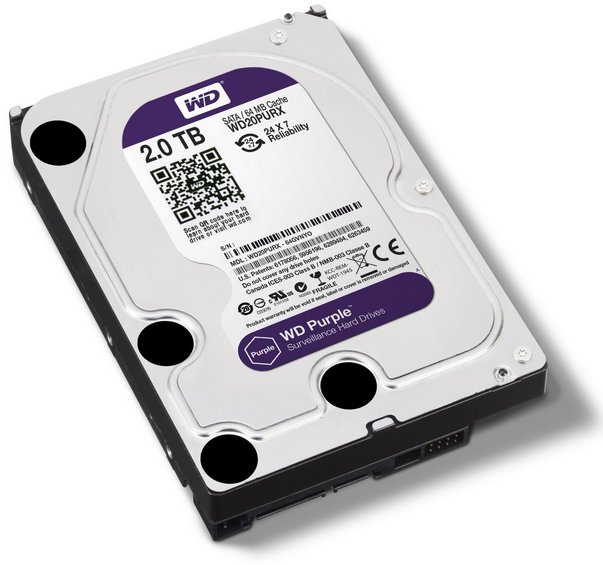 WD HDD Purple 2TB 3.5