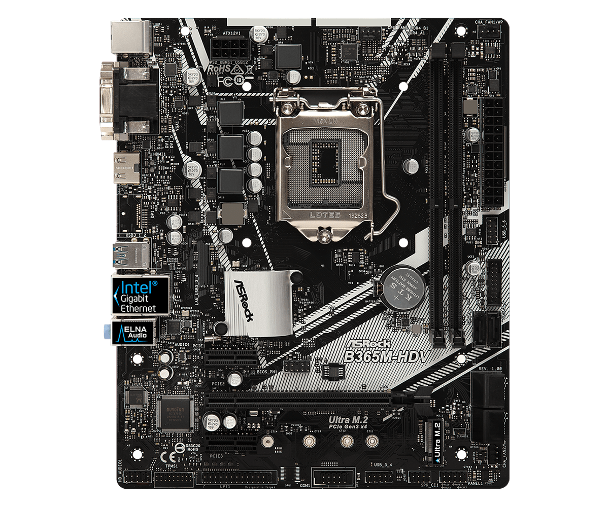 Main Asrock B365M-HDV