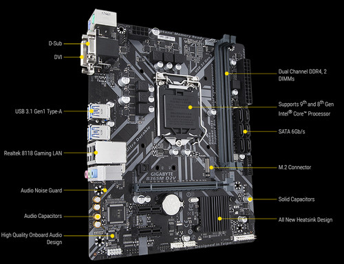 Main Gigabyte GA-B365M-D2V