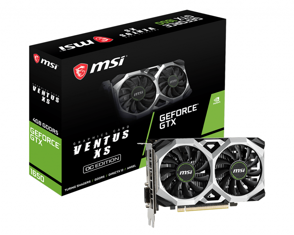 VGA MSI GTX 1650 VENTUS XS 4G OC