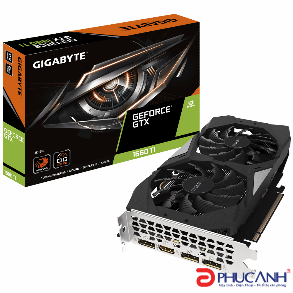 VGA Gigabyte GV-N1660 OC-6GD